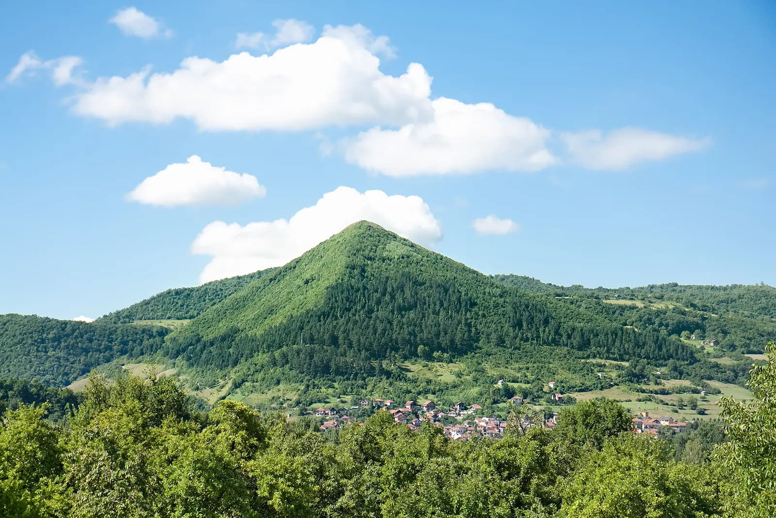 Bosnian Pyramid of the Sun from the air