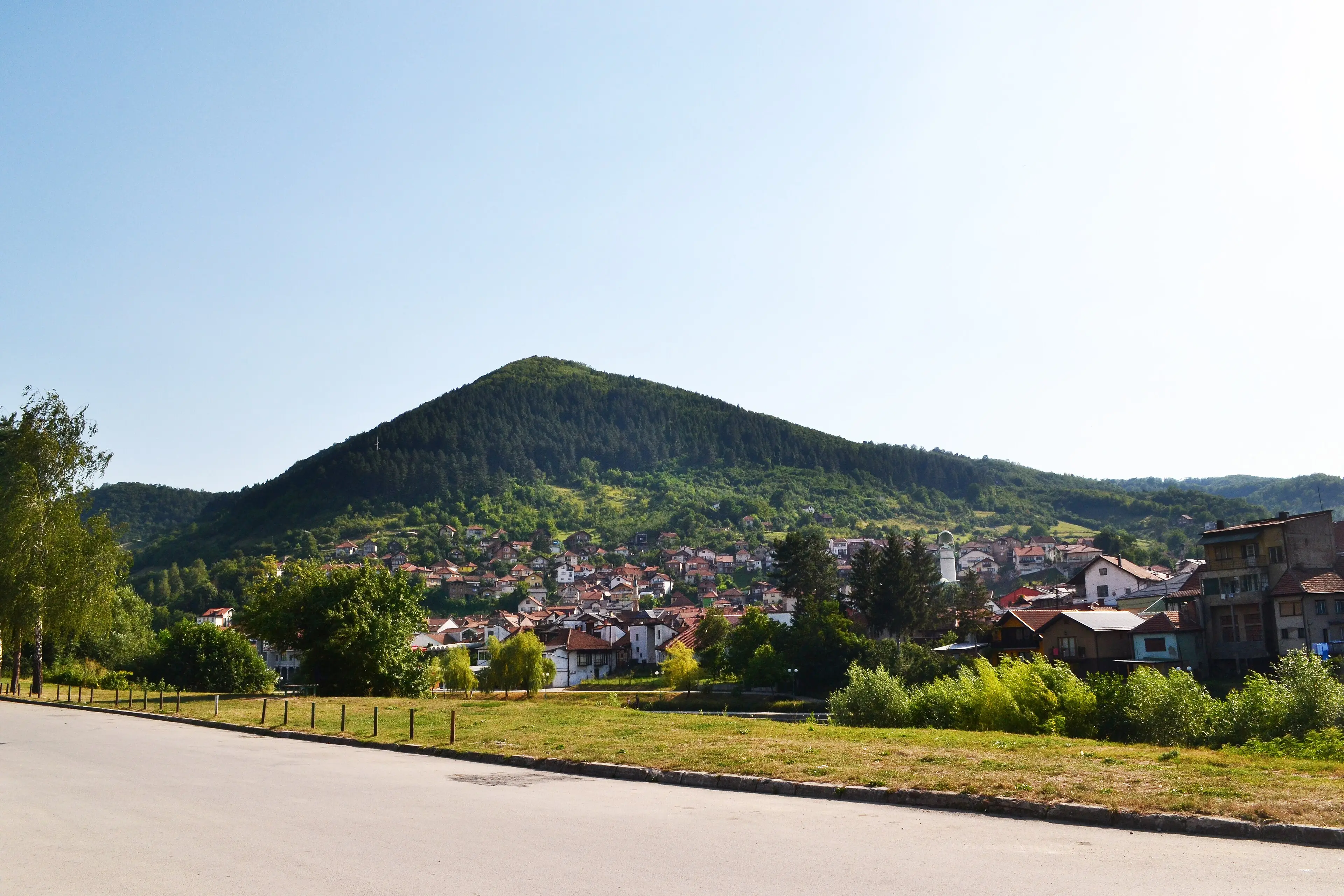Bosnian Pyramid of the Sun from the land